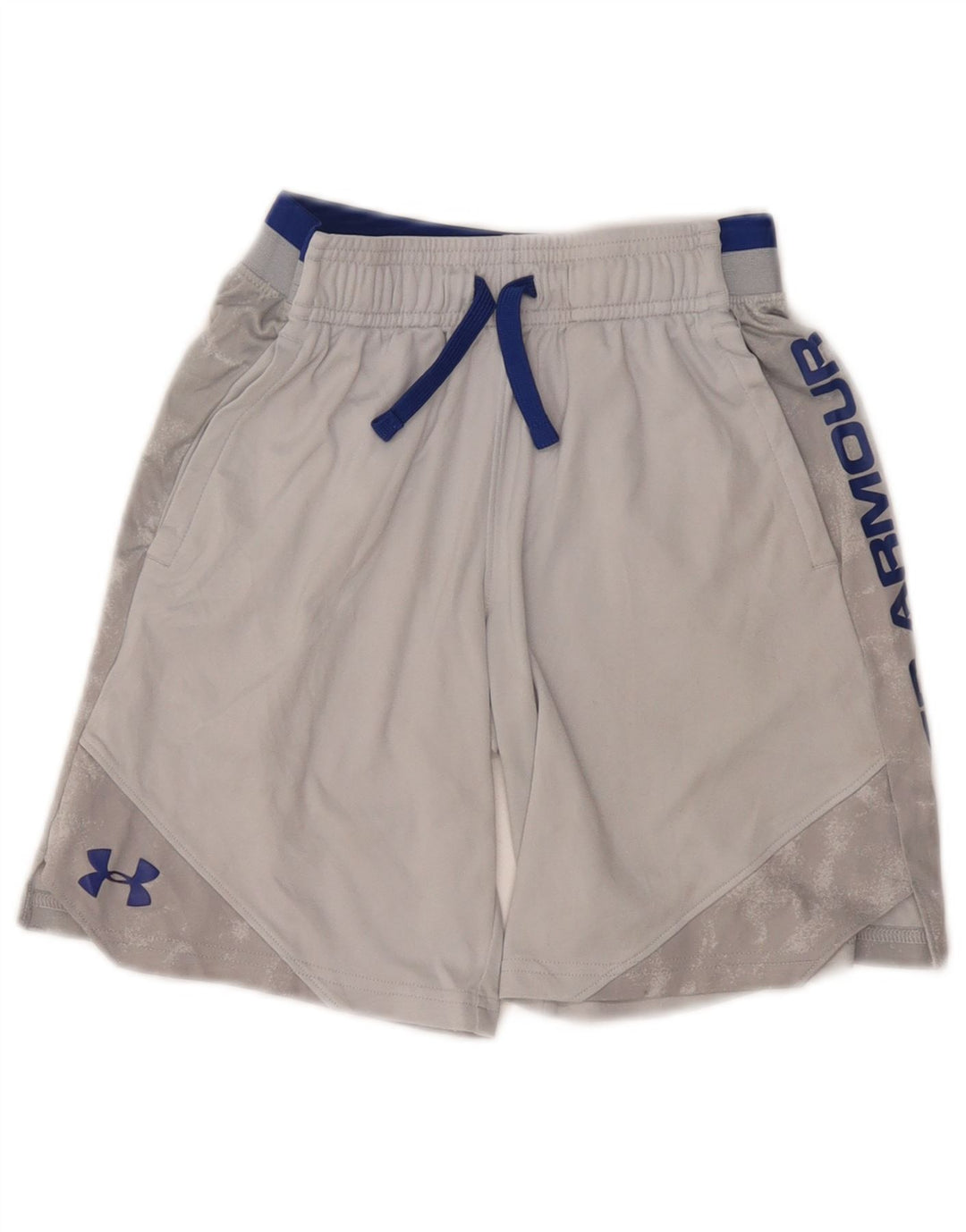 Under Armour Heat Gear Sportshorts für Jungen, 7–8 Jahre, Größe S, Grau, Farbblock