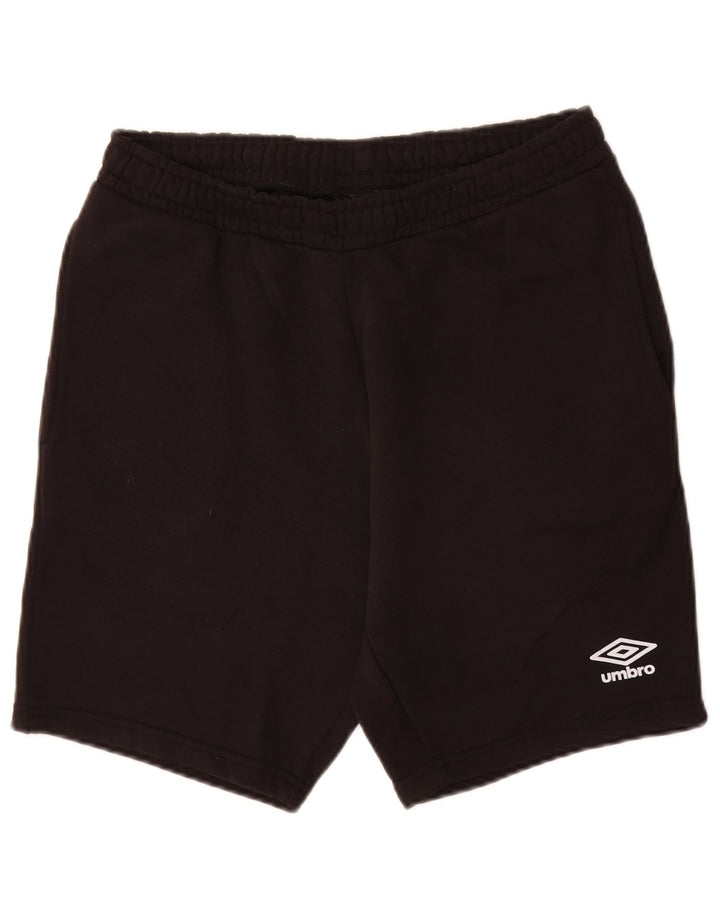 UMBRO Herren-Sportshorts, mittelgroß, schwarze Baumwolle