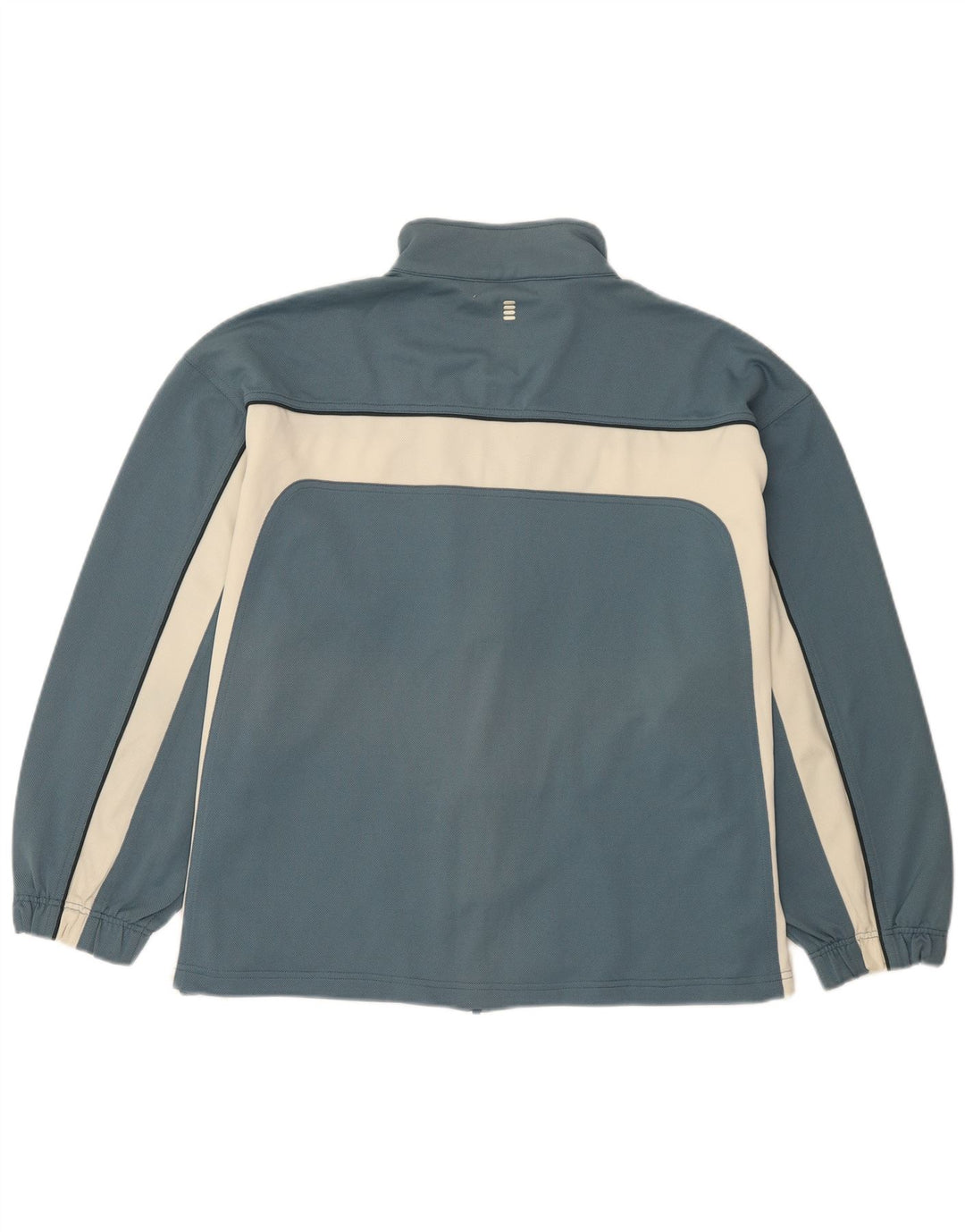 Fila Herren-Trainingsanzugoberteil mit lockerer Passform, großes blaues Farbblock-Polyester