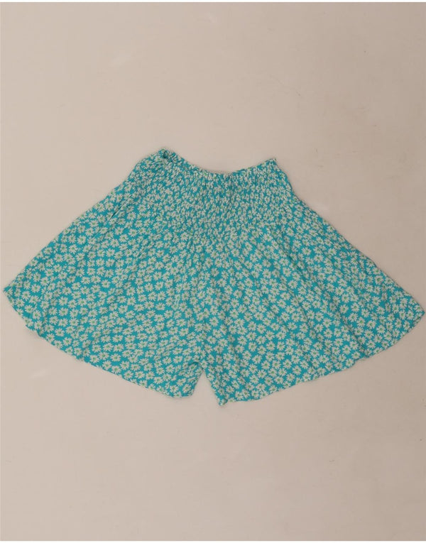 Lässige Shorts für Mädchen von Zara, 13–14 Jahre, W30, Viskose mit blauem Blumenmuster