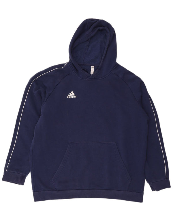 Adidas Herren Kapuzenpullover 2XL Marineblau Baumwolle