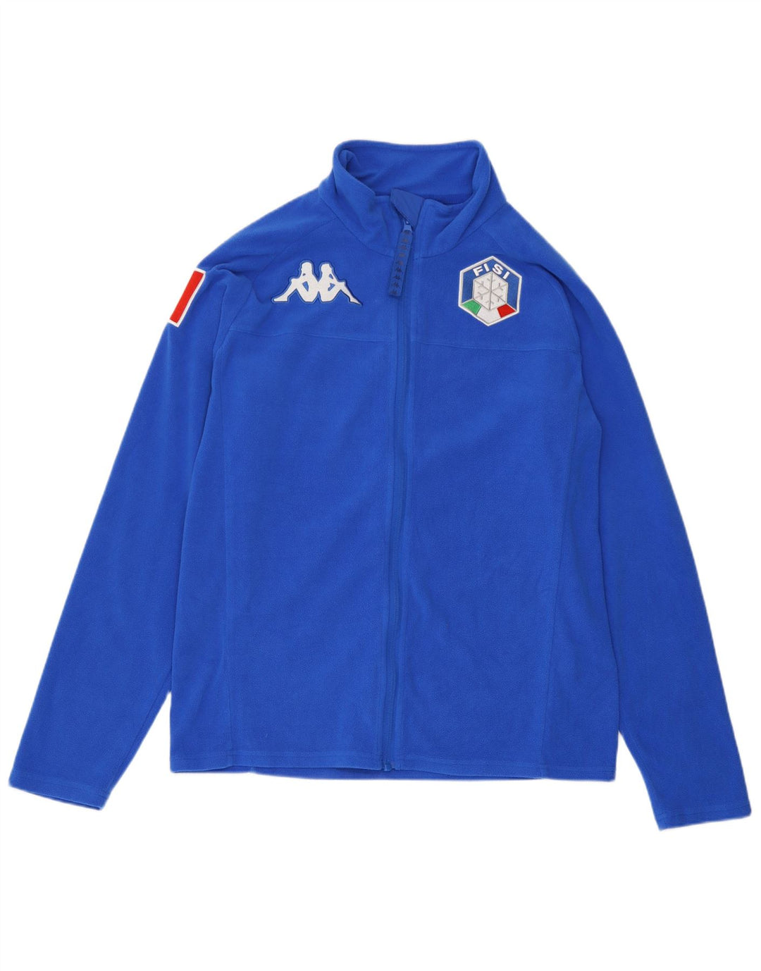 Kappa Damen Gara Graphic Fleecejacke UK 16 Large Blau Polyester