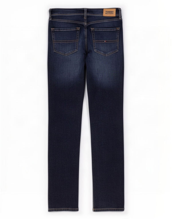 Tommy Hilfiger Slim-Jeans für Jungen, 13–14 Jahre, W28, L29, blaue Baumwolle