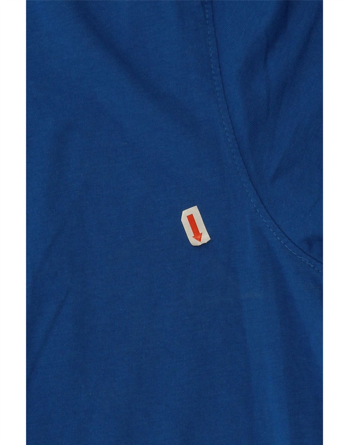 Mountain Warehouse Grafik-T-Shirt-Oberteil für Herren aus mittelblauer Baumwolle