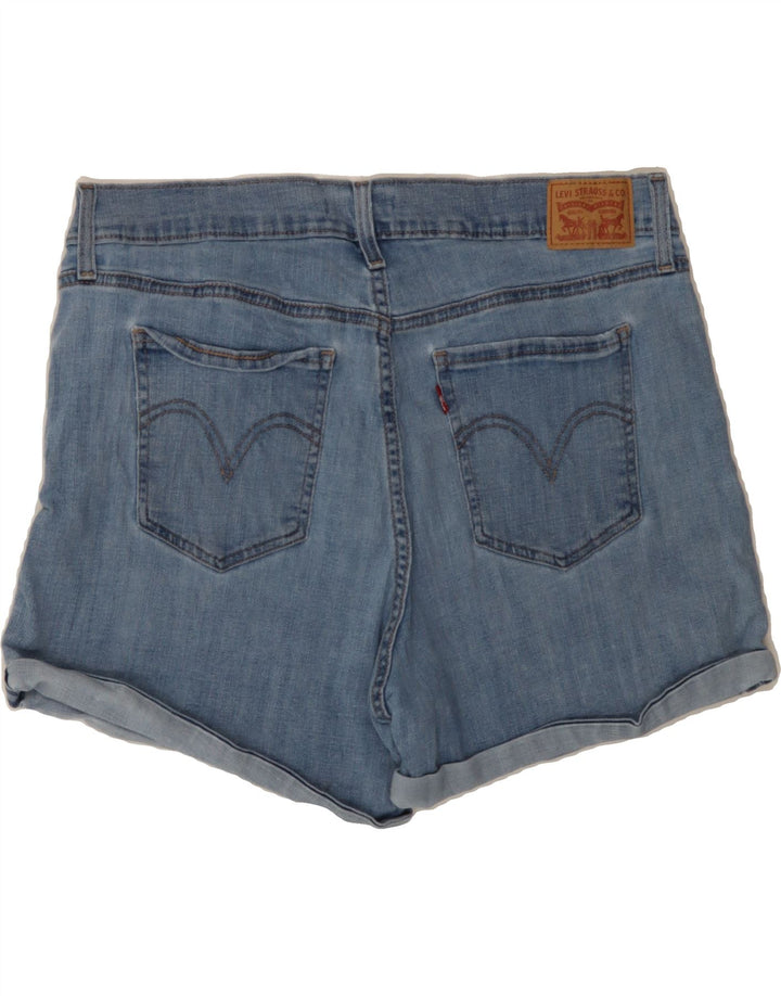 LEVI'S Womens Distressed Denim Shorts W33 Large Blue Cotton Vintage Levi's and Second-Hand Levi's from Messina Hembry 