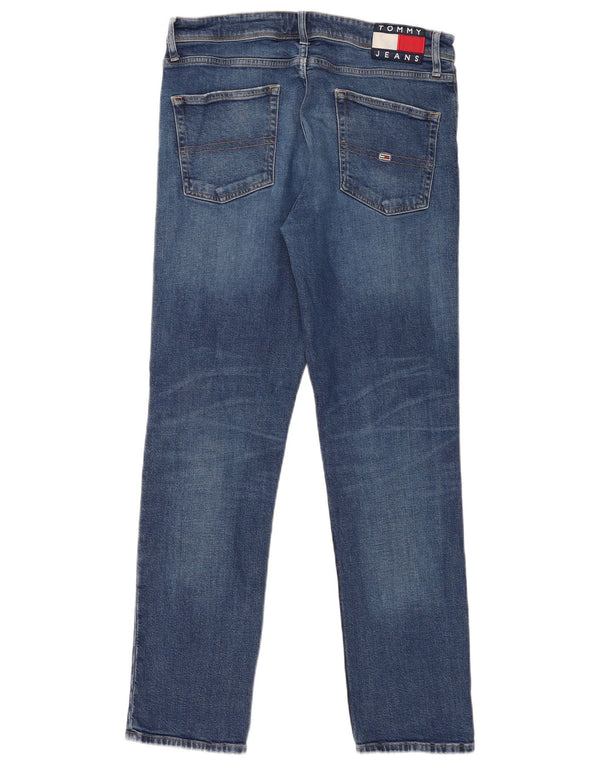 Tommy Hilfiger Damen Ethan Relaxed Fit Straight Jeans W32 L32 Blaue Baumwolle