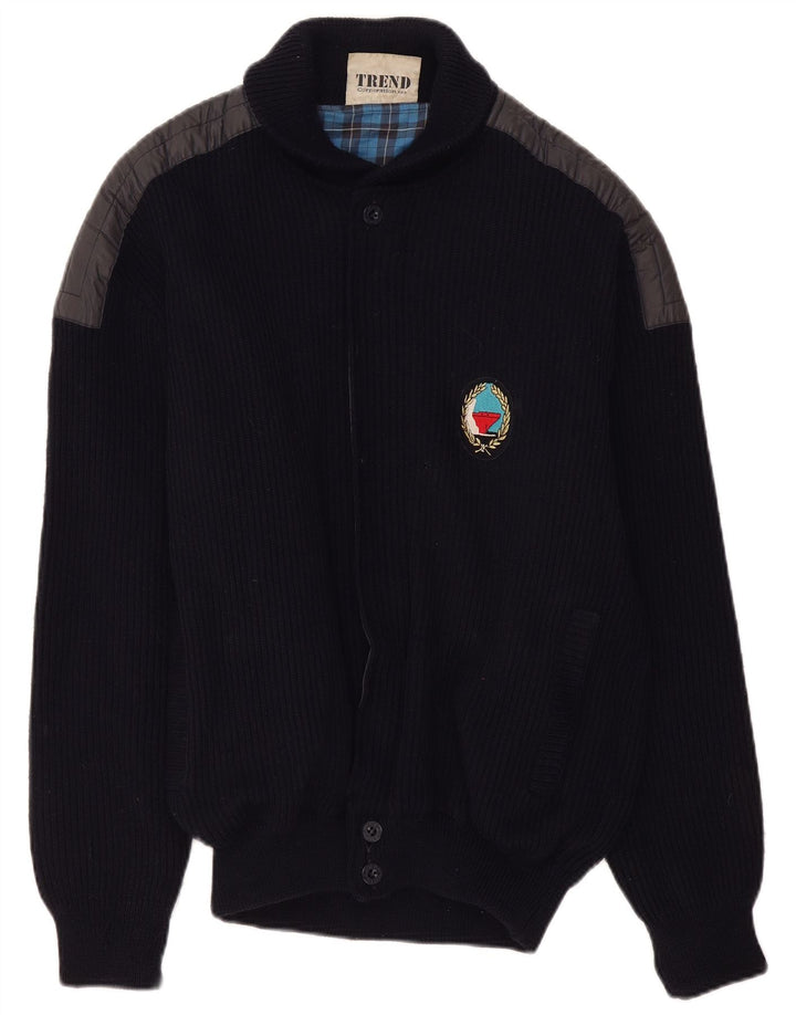 North Pole Herren Strickjacke XL Marineblaue Wolle