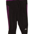 Adidas Damen Climalite Capri-Leggings UK 12 Mittelschwarz Farbblock