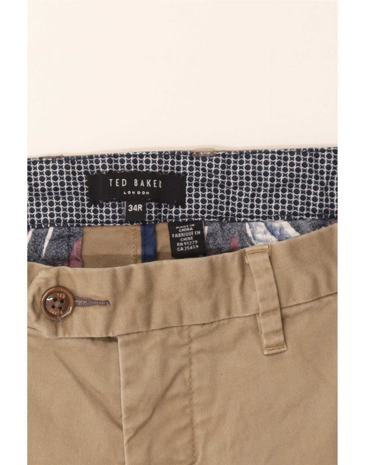 Ted Baker Herren-Chinoshorts, Größe L, W34, Beige