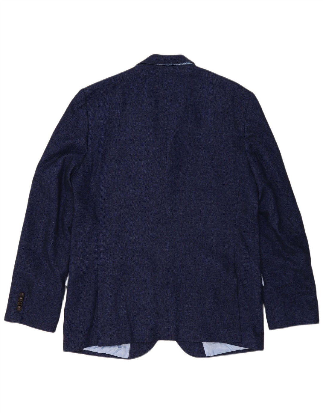 Marks & Spencer Herren-Blazer mit 2 Knöpfen, UK 44, XL, Marineblau, Fischgrätenmuster