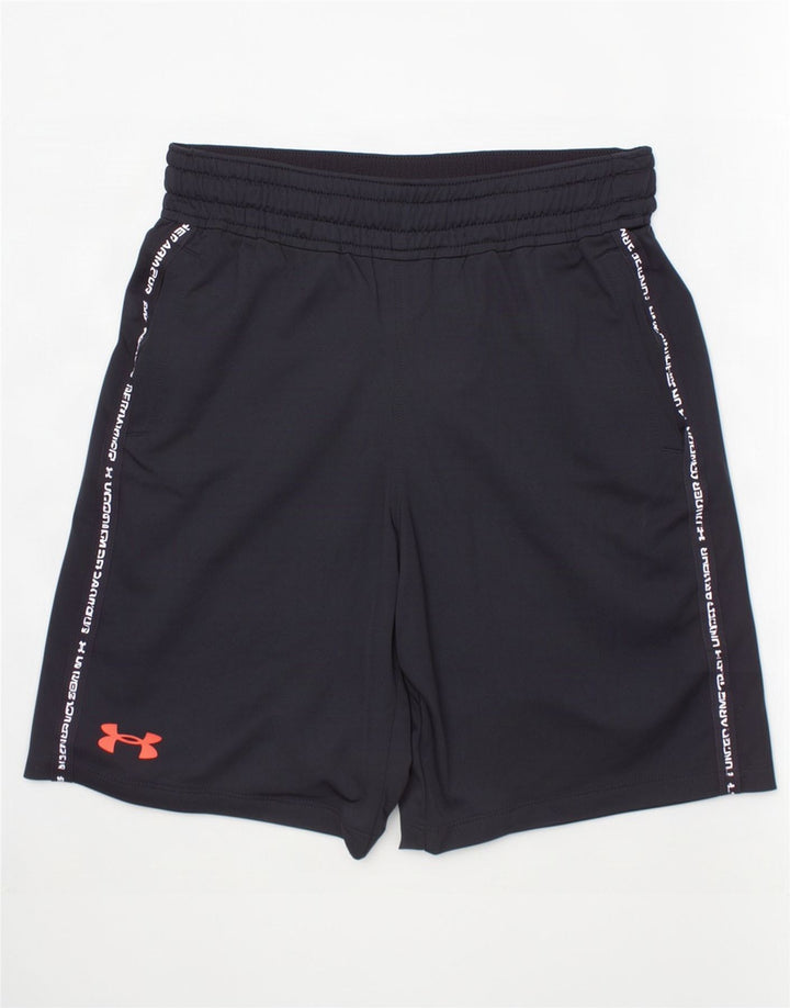 Under Armour Jungen-Sportshorts mit Grafik, 7–8 Jahre, Größe S, schwarzes Polyester