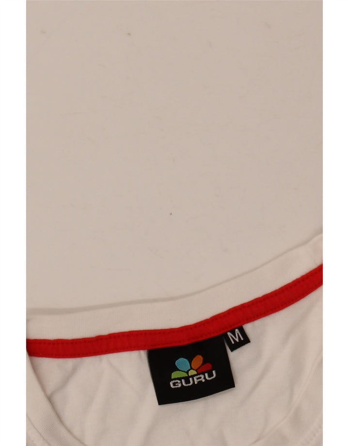 Guru Herren Grafik-Trägershirt Mittelweiß