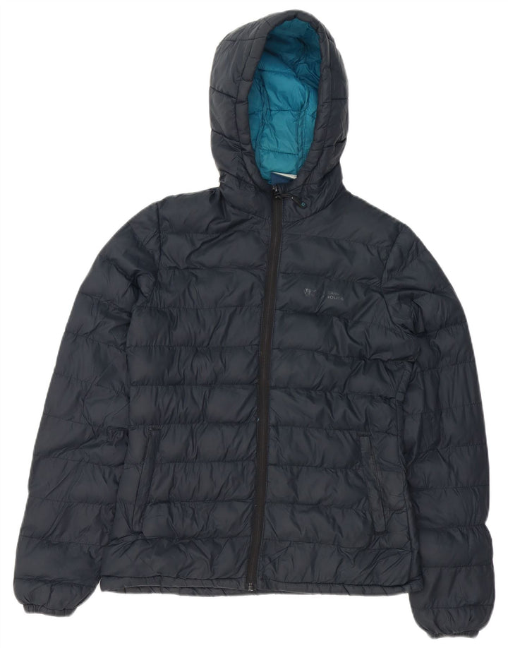 Mountain Warehouse Wattierte Damenjacke mit Kapuze, UK 8, Samll, schwarzes Polyester