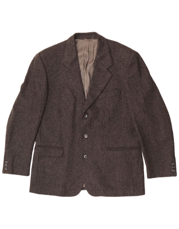 Stefanel Herren-Blazer mit 3 Knöpfen, IT 52 XL, graue Wolle