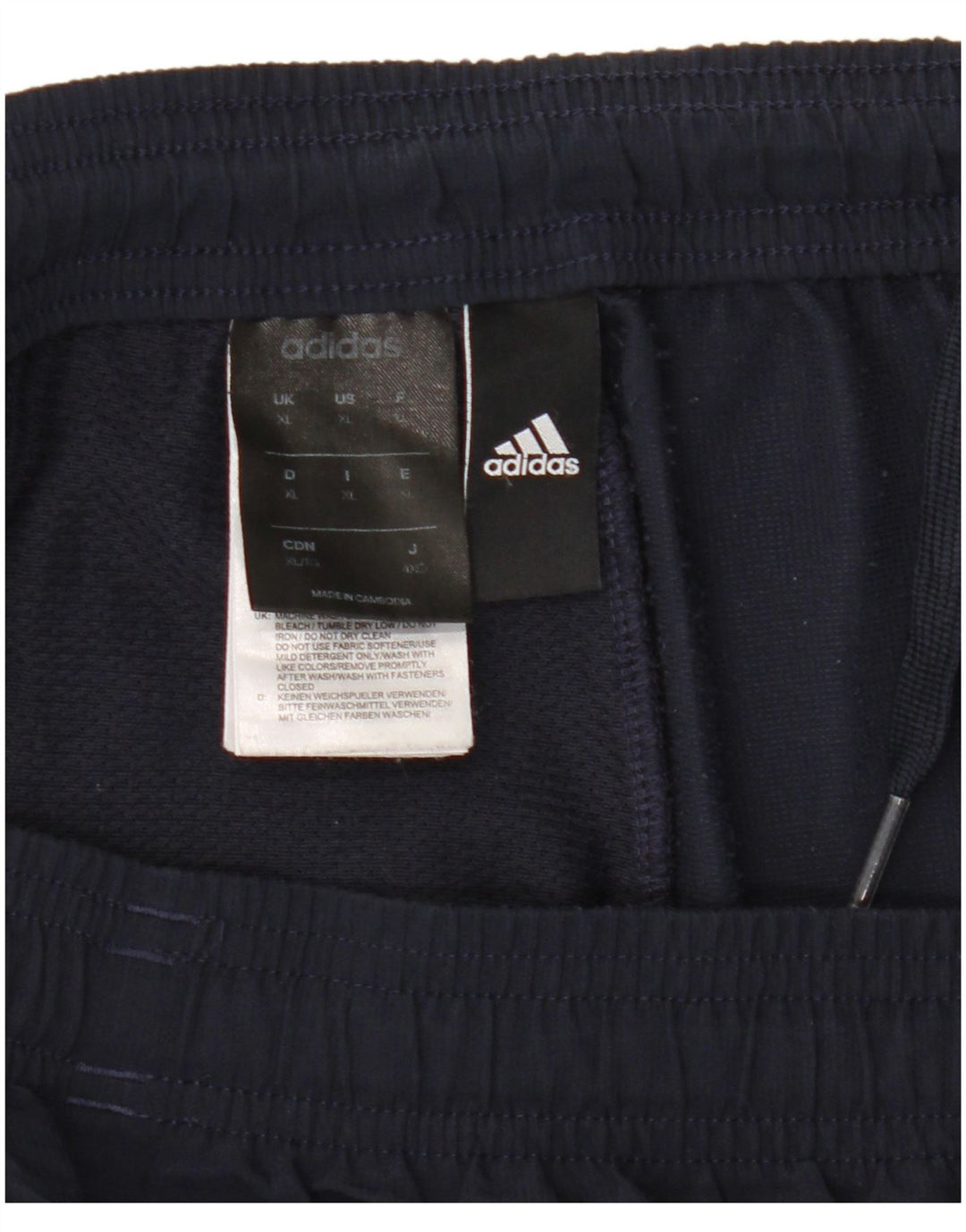 Adidas Herren-Trainingshose XL, Marineblau, Polyester
