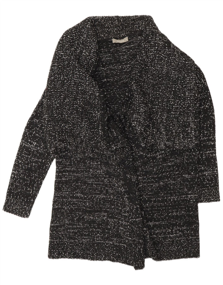 Oasis Damen-Strickjacke, übergroß, lang, Gr. 14, mittelschwarz meliert