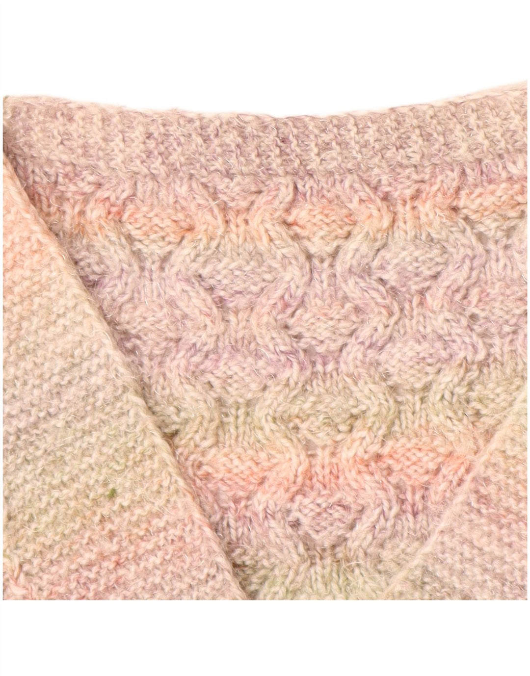 VINTAGE Damen Weste Tank Top UK 16 Groß Rosa gestreift