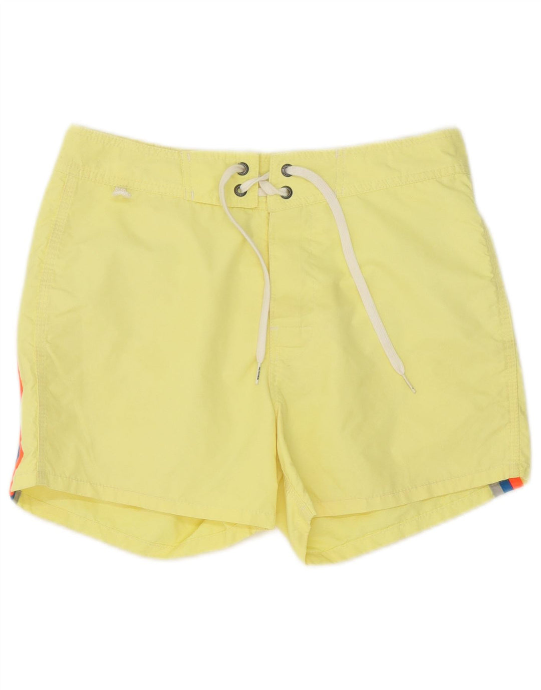 Sundek Herren-Badeshorts, klein, gelbes Nylon