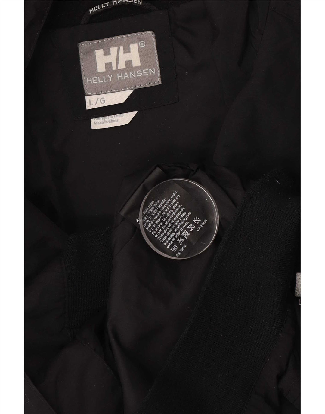 Helly Hansen Herren Bomberjacke UK 40 Large Schwarz Nylon
