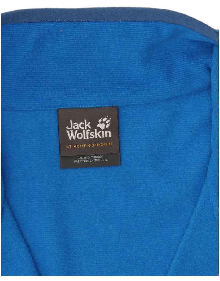 Jack Wolfskin Herren-Fleecepullover mit Reißverschluss, 2XL, Blau, Polyester