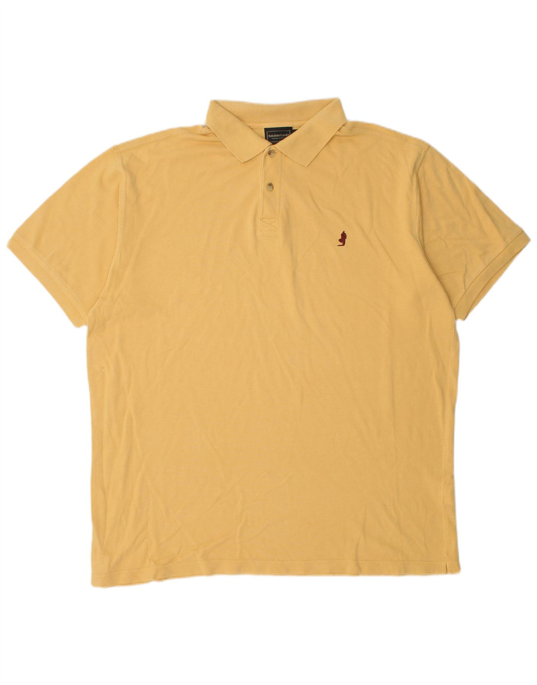 Marlboro Classics Herren Poloshirt 2XL Gelb Baumwolle