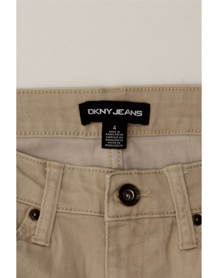 DKNY Womens Casual Shorts US 4 Small W27 Beige Cotton Vintage Dkny and Second-Hand Dkny from Messina Hembry 