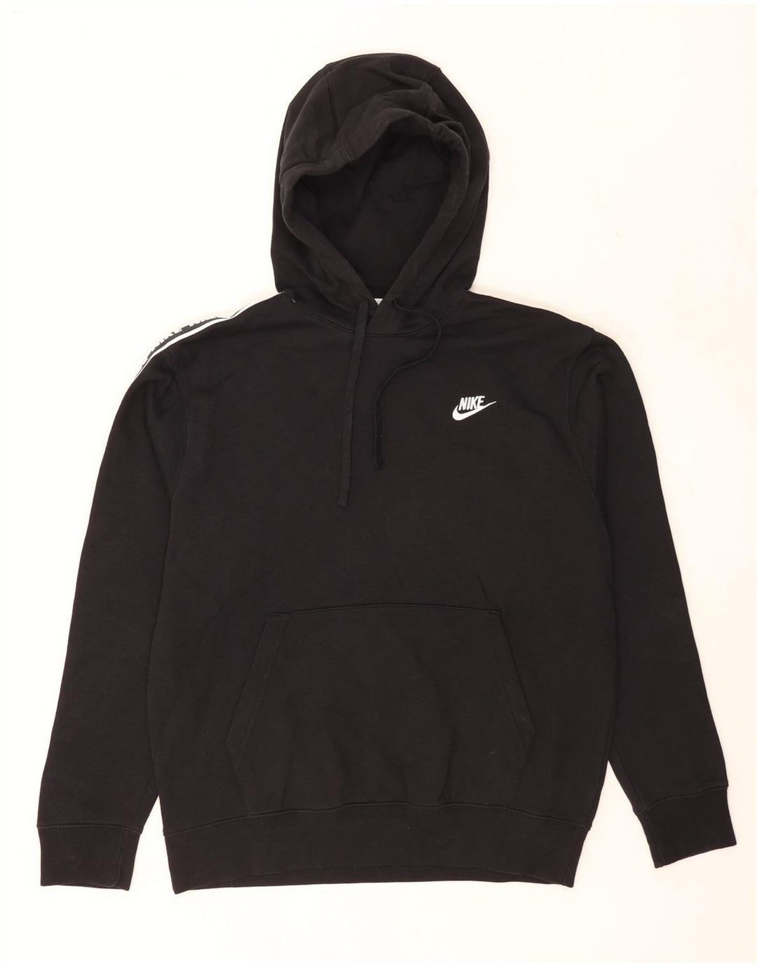 Nike Herren-Kapuzenpullover mit Grafik, mittelschwarz, Baumwolle