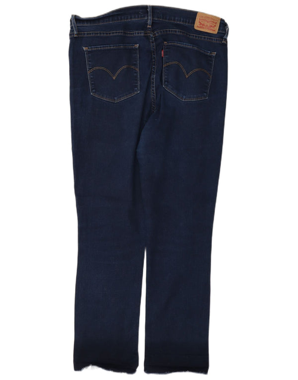 Levi's Damen 724 High Rise Straight Jeans W33 L28 Blaue Baumwolle