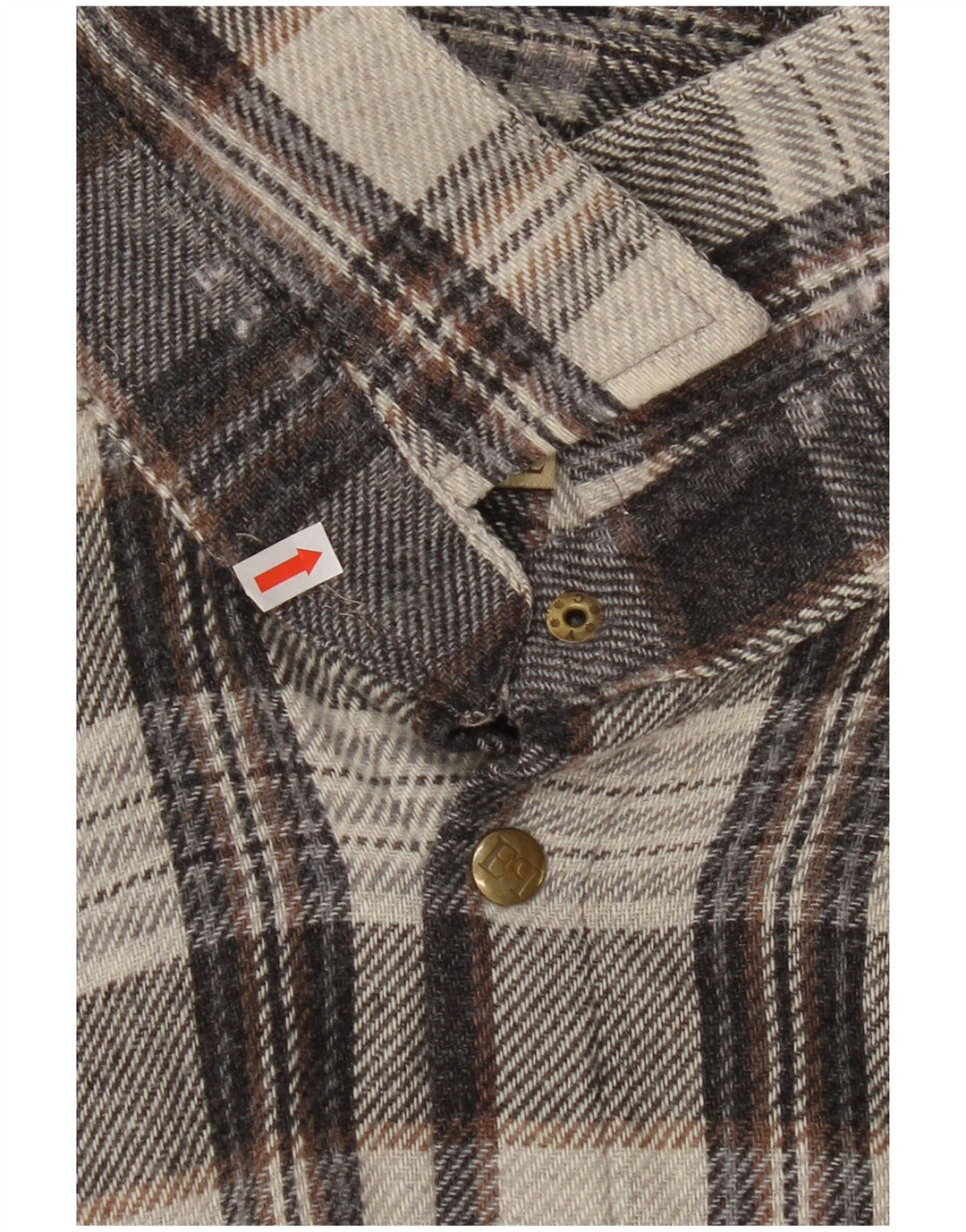 European Project Herren-Flanellhemd 2XL, grau kariert, Acryl