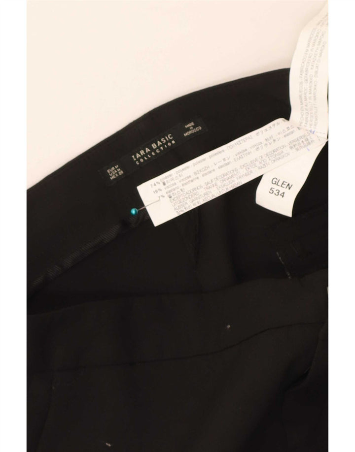 Slim-Anzughose für Damen von Zara, Größe M, W28, L26, Schwarz, Polyester