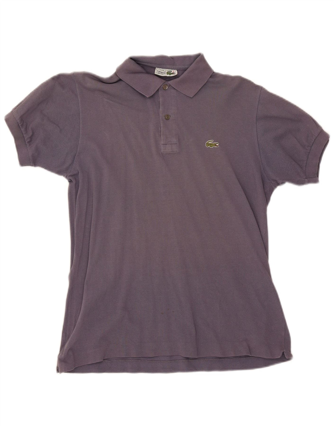 Lacoste Herren-Poloshirt, Größe 4, mittelviolette Baumwolle