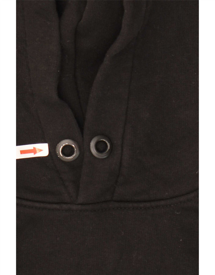 Essential Herren-Kapuzenpullover mit Grafik, mittelschwarz, Baumwolle