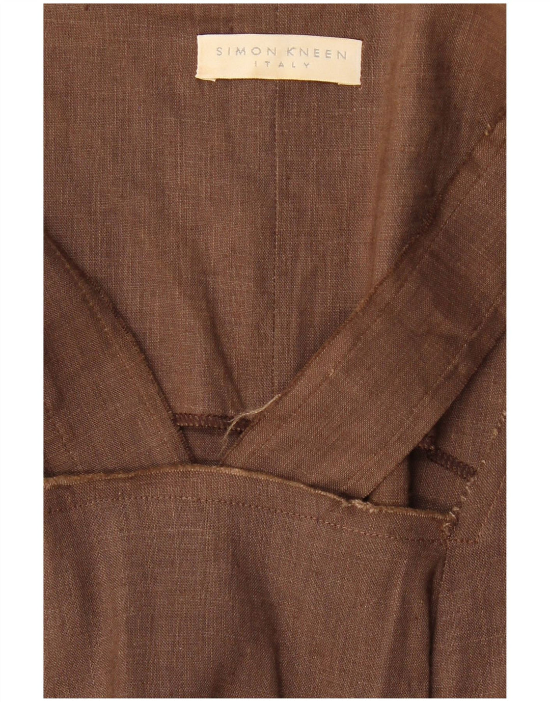 VINTAGE Damen Ärmelloses Maxikleid UK 8 Small Braun