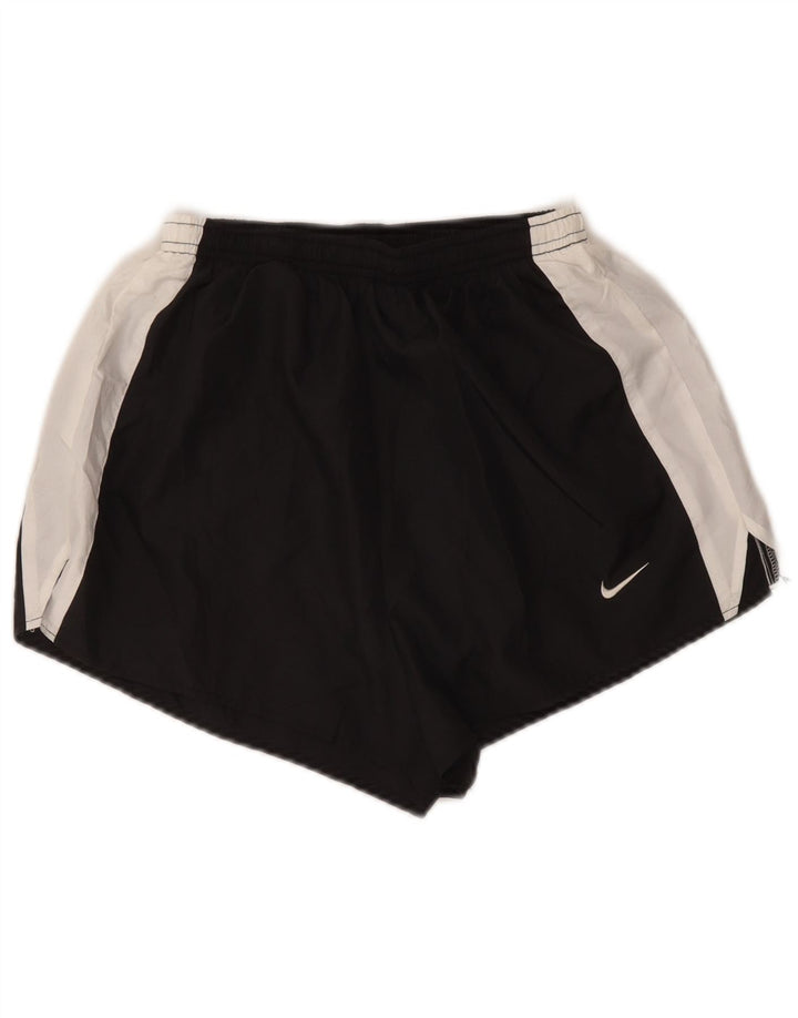 Nike Damen-Sportshorts US 8/10 Mittelschwarzes Colourblock-Polyester