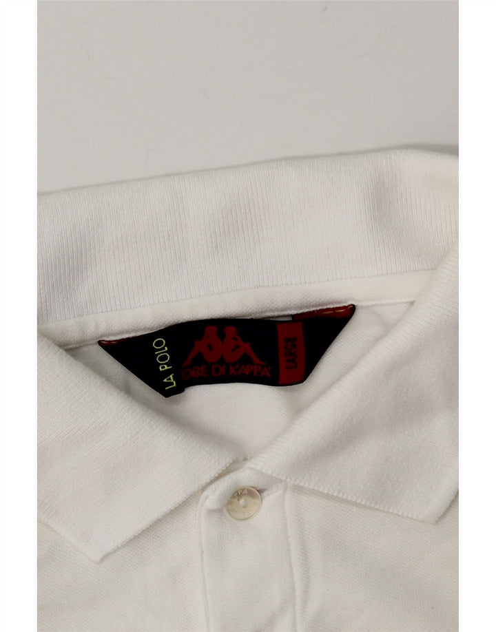 Kappa Herren Poloshirt Large Weiß