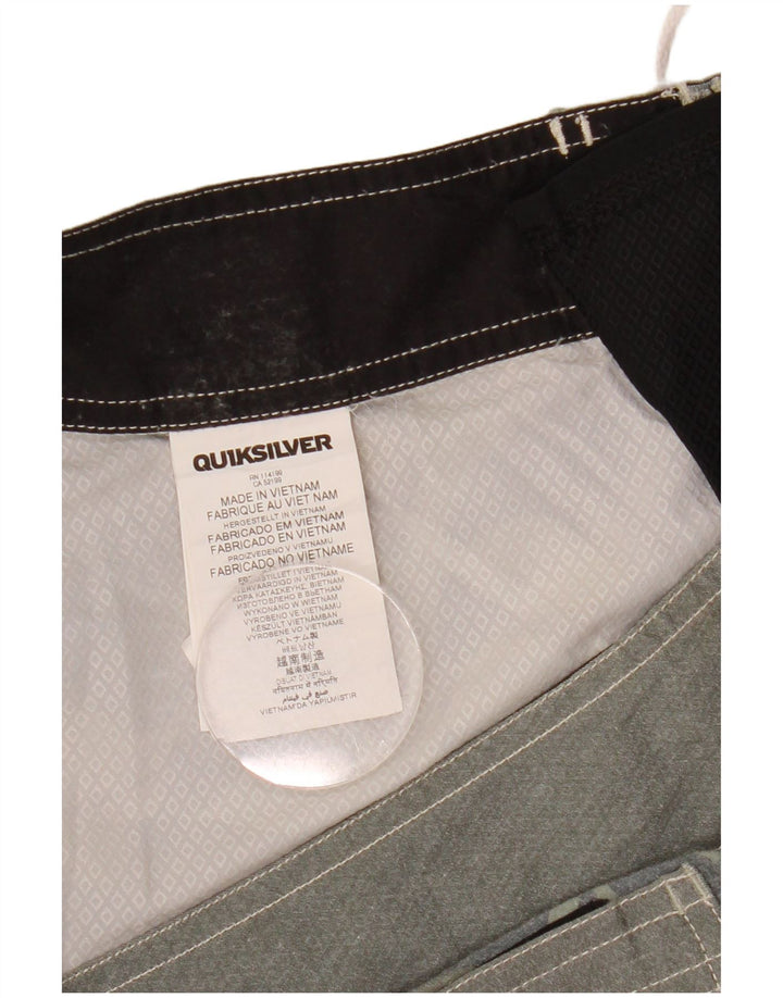 Quiksilver Herren-Badeshorts, groß, grau, geblümt, Polyester