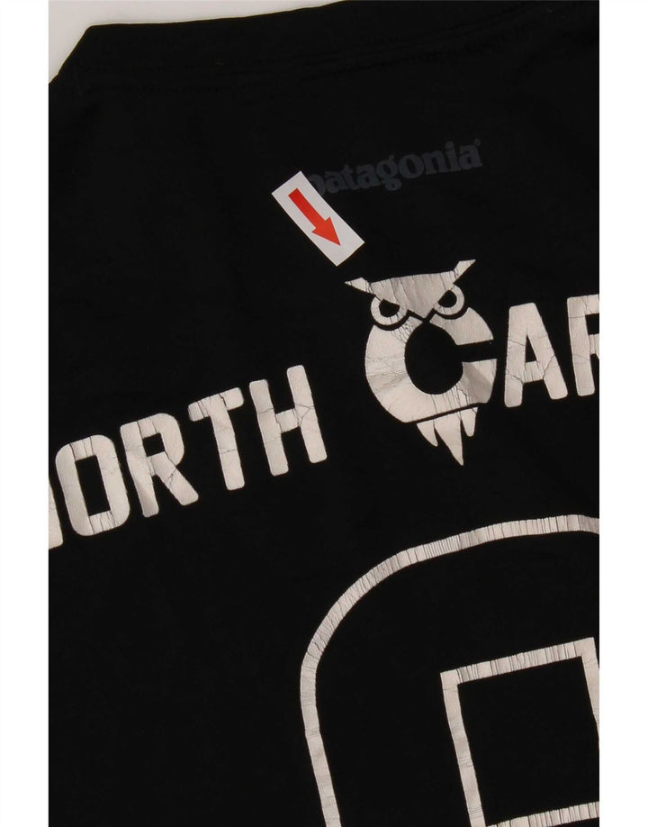 Patagonia Herren North Carolina Graphic T-Shirt Top Mittelschwarzes Polyester
