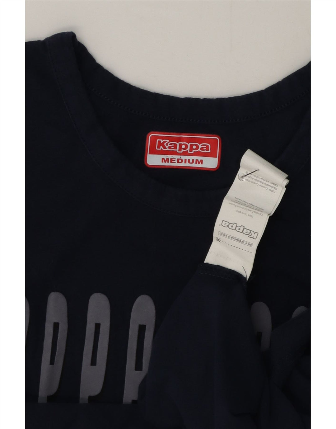 Kappa Herren Grafik-Weste-Top aus Baumwolle in mittlerem Marineblau