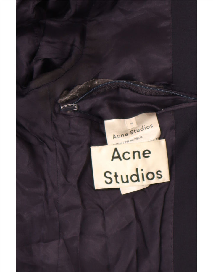 Acne Studios Herren-Blazer mit 2 Knöpfen, Größe IT 48, mittelmarineblau, klassisch