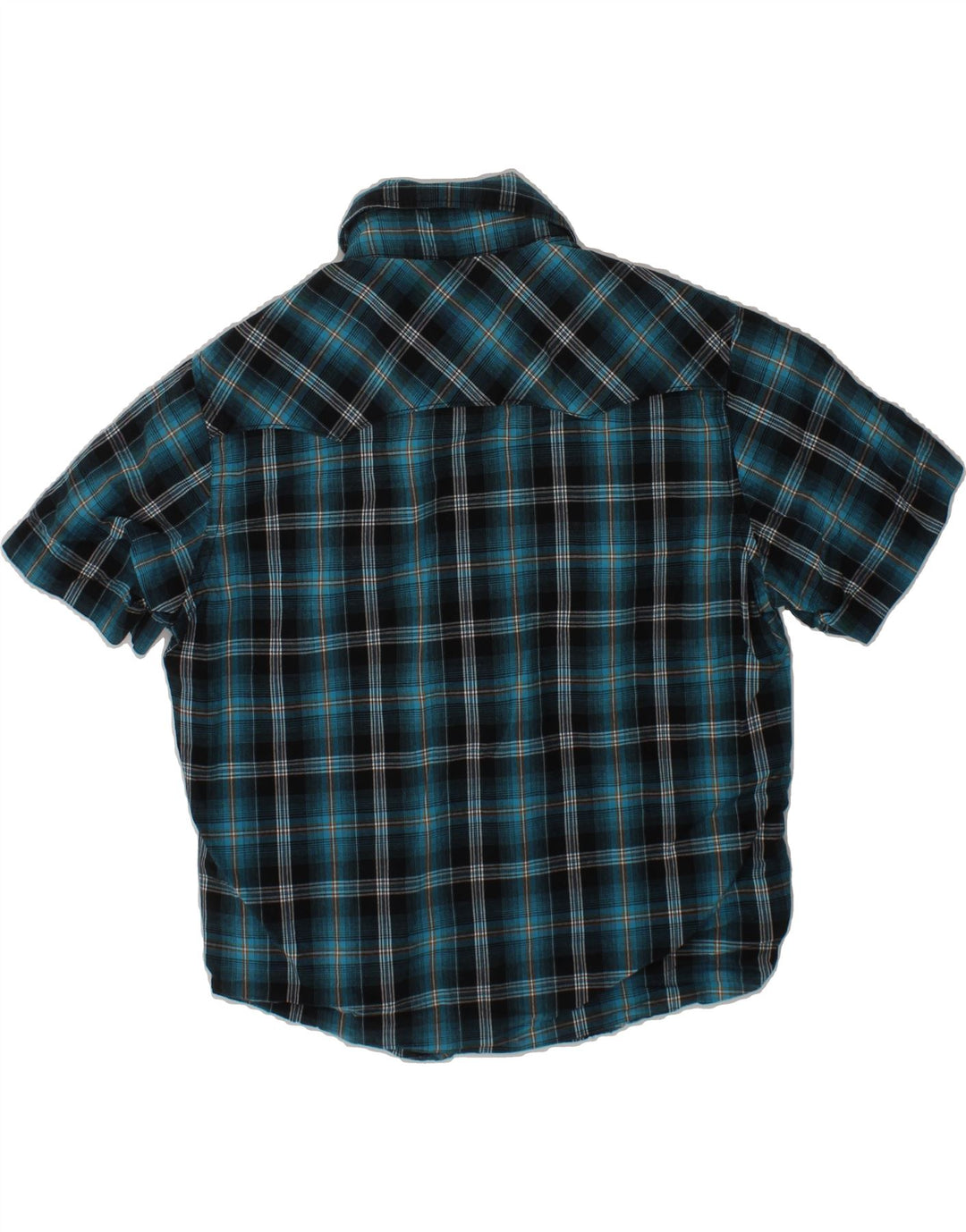 WRANGLER Boys Retro Short Sleeve Shirt 3-4 Years Small  Black Check Cotton Vintage Wrangler and Second-Hand Wrangler from Messina Hembry 