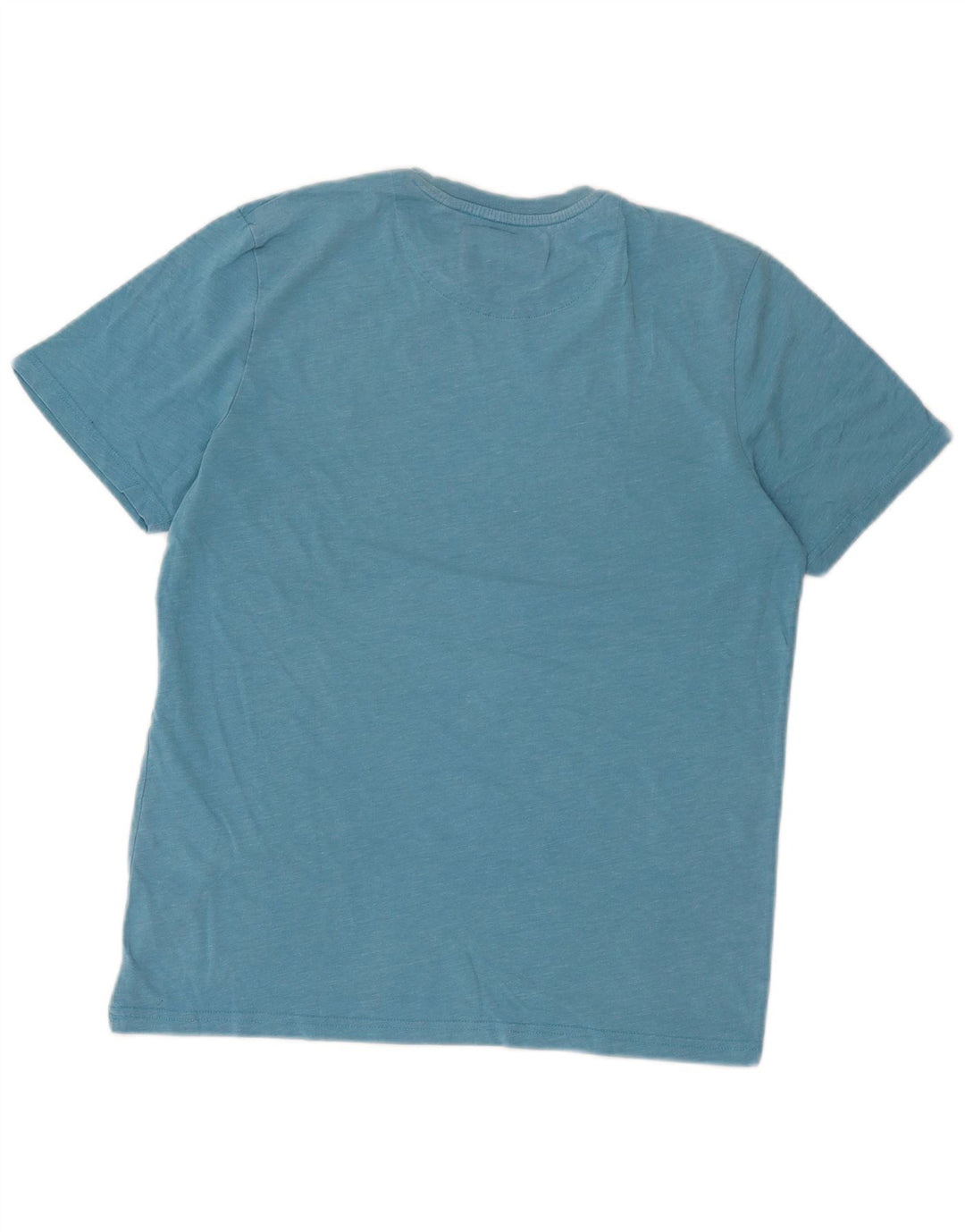 Lyle & Scott Herren T-Shirt-Oberteil aus mittelblau gefleckter Baumwolle