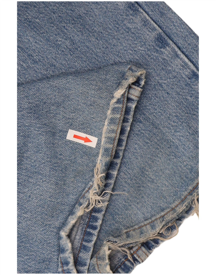 Topshop Damen Straight Jeans W30 L32 Blaues Polyester