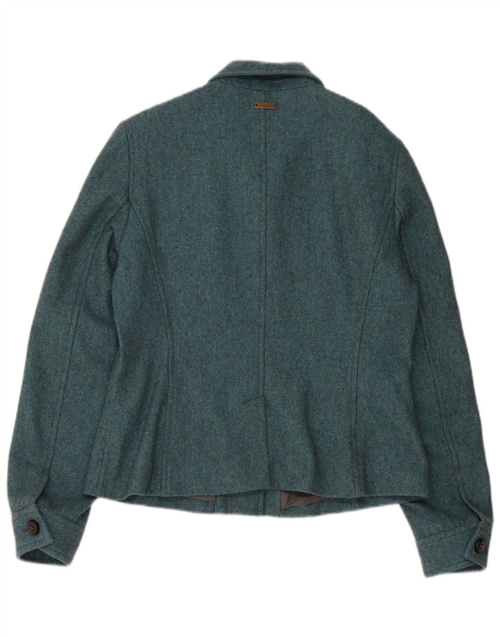 Marlboro Classics Damen Utility-Jacke UK 12 Mittelblaue Wolle