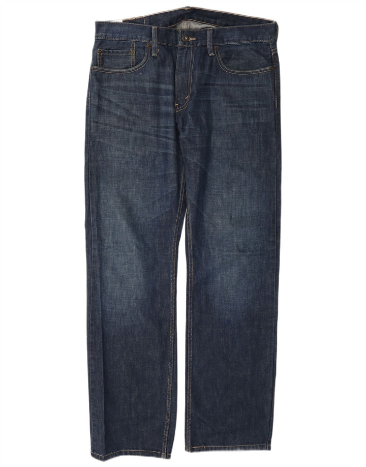 Levi's Herren 514 Straight Jeans W34 L32 Marineblaue Baumwolle