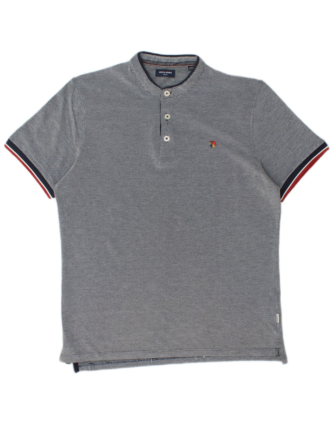 Jack & Jones Herren-Poloshirt, groß, marineblau, Baumwolle