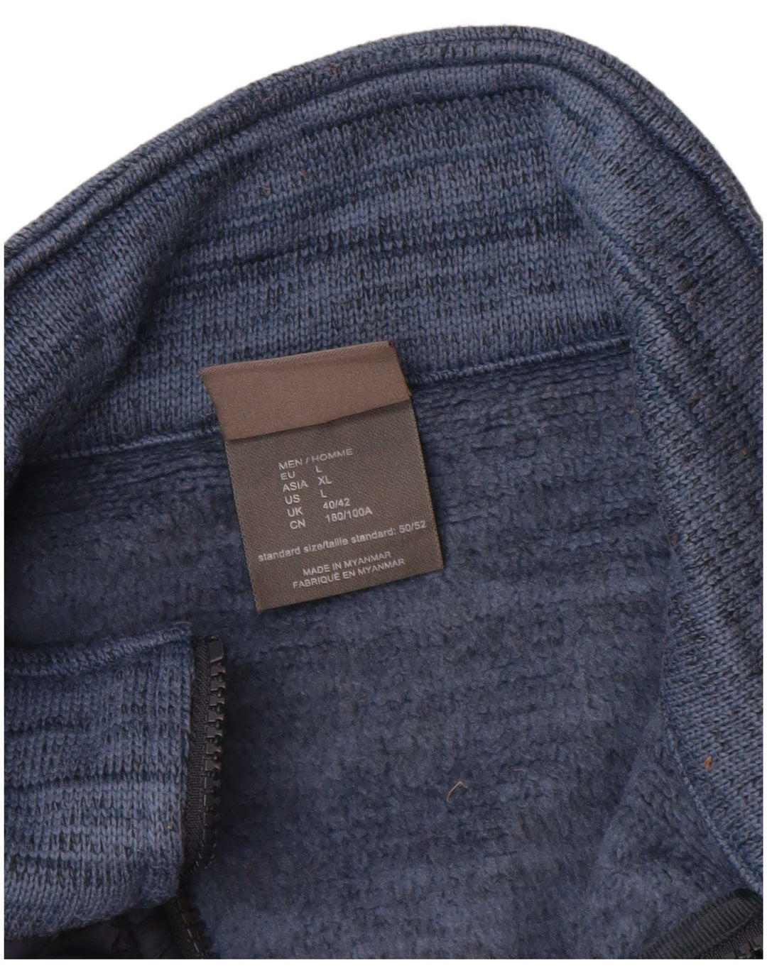 JACK WOLFSKIN Herren-Trainingsanzug-Top-Jacke, UK 40/42, groß, blau, Farbblock