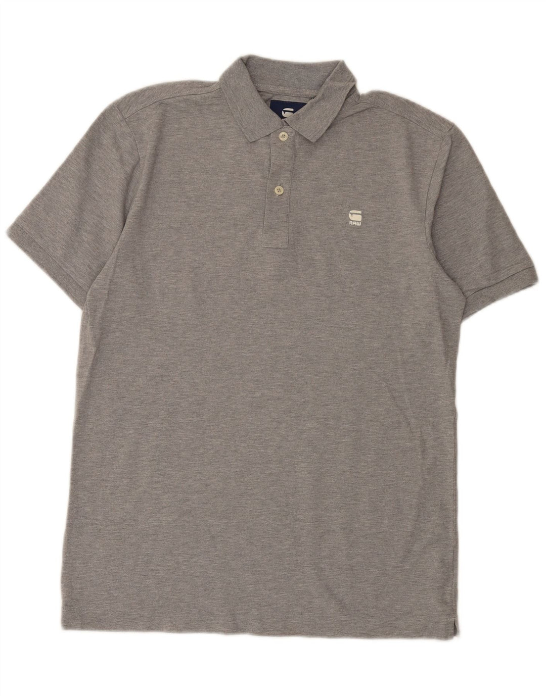 G-Star Herren-Poloshirt aus mittelgrauer Baumwolle