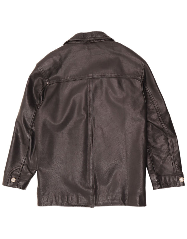Vintage Herren Lederjacke UK 38 Medium Schwarz