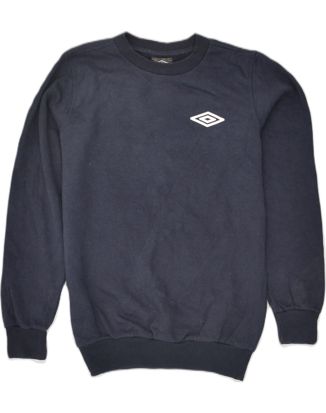 UMBRO Boys Sweatshirt Jumper 11-12 Years Navy Blue Cotton | Vintage Umbro | Thrift | Second-Hand Umbro | Used Clothing | Messina Hembry 