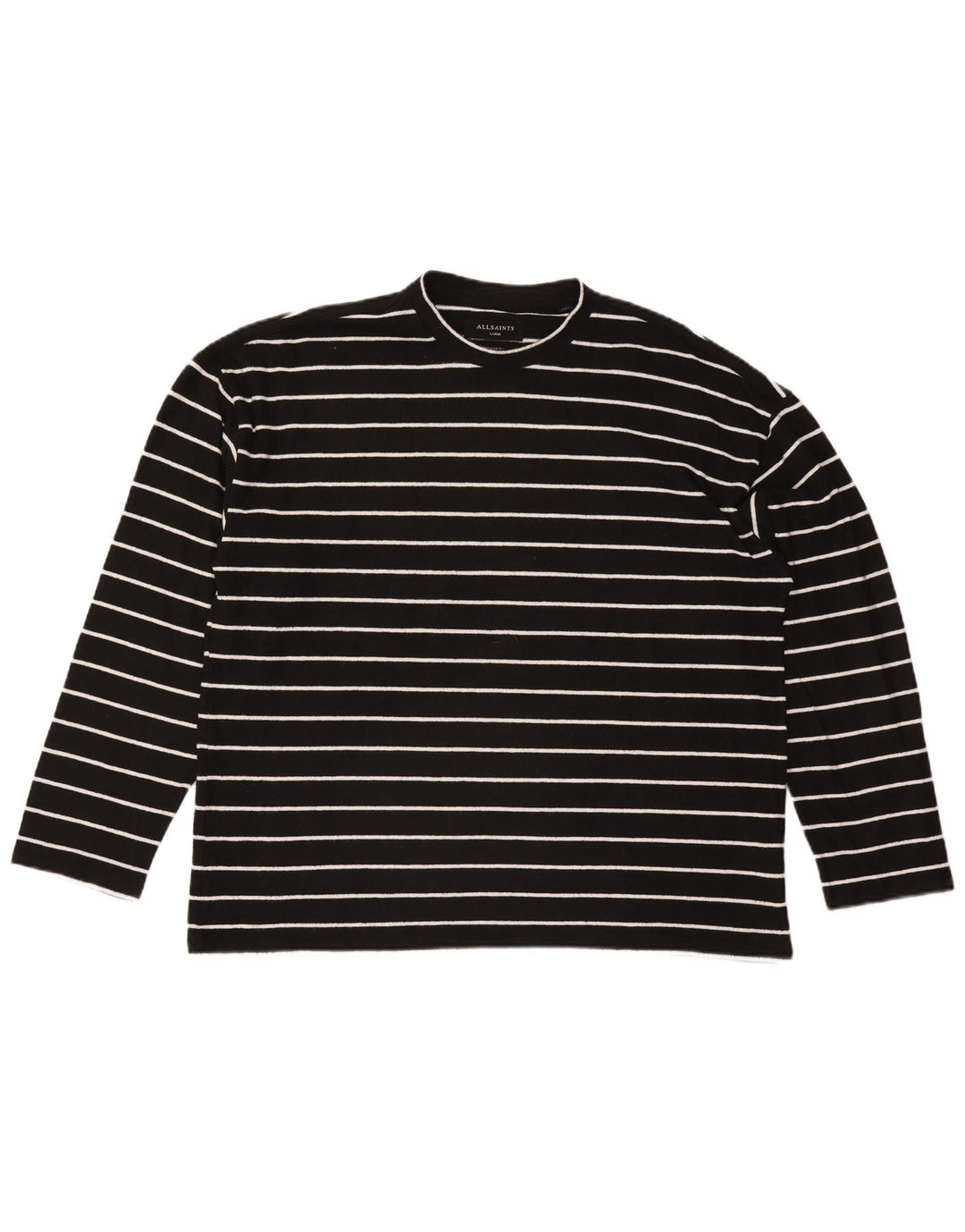 All Saints Damen-Übergröße, UK 16, großes, schwarz gestreiftes Polyester